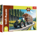 Lesný traktor 100-dielkové puzzle - Trefl