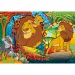 Leví kráľ 2 v 1 24-dielne Eco maxi puzzle a omaľovánka 70x50 cm – Lisciani
