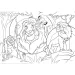 Leví kráľ 2 v 1 24-dielne Eco maxi puzzle a omaľovánka 70x50 cm – Lisciani