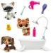 Littlest Pet Shop: Balíček s 3 figúrkami do kúpeľov