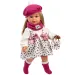 Llorens: 40 cm vysoká bábika Carla v ružovej čiapke s módnou kabelkou