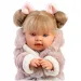 Llorens: Alexandra 42 cm bábika so zvukom v kožušinovom kabáte.