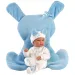 Llorens: Bábika Bimba 35 cm s modrým zajačikovým spacím vakom