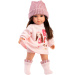 Llorens: Bábika Sara 35 cm v ružovej pletenej čiapke