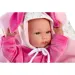 Llorens: Bimba novorodenec s ružovým zajačikovým nosičom 35 cm