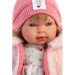 Llorens: Carla, plačúca 42 cm bábika s cumlíkom v čiapke so srdiečkami.