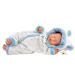 Llorens: Chlapčenská bábika bábätko v mäkkej pyžame s motívom bociana 31 cm