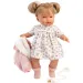 Llorens: Joelle 38 cm bábika so zvukom vo vzorovaných šatách s kvetmi