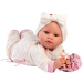 Llorens: Lea, 45 cm plačúca bábika s cumlíkom v overale s motívom koaly