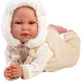 Llorens: Luis, 45 cm plačúca bábika s fľaškou a cumlíkom