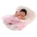 Llorens: Nica 40 cm bábika so sivým kožušinovým vankúšom
