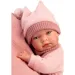 Llorens: Nica novorodené dievčatko v ružových šatách s vankúšom 38 cm