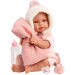 Llorens: Olivia, 38 cm plačúca bábika s prikrývkou