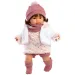 Llorens: Plačúca bábika Carla 42 cm s cumlíkom v hviezdičkových šatách