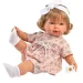 Llorens: Plačúca bábika Carla 42 cm v kvetinových šatách s čelenkou