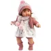 Llorens: Plačúca bábika Lola 38 cm s cumlíkom v pletenej čiapke