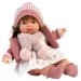 Llorens: Plačúca bábika Lola 38 cm s cumlíkom v pletenej čiapke