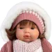 Llorens: Plačúca bábika Lola 38 cm s cumlíkom v pletenej čiapke
