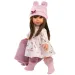Llorens: Sara 35 cm bábika v ružovej kvetinovej sukni