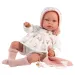 Llorens: Tala Llorana 44cm novorodenec s hlasom v kapucňovom oblečení