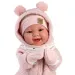 Llorens: Tala Sonrisas 44cm novorodenec s hlasom v ružovom overale