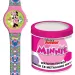 Luna: Analógové hodinky s Minnie Mouse v kovovej darčekovej krabičke
