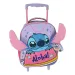 Luna: Disney Stitch Aloha dvojkomorový ruksak na kolieskach do škôlky 27x10x31 cm obrázok 1