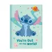 Luna: Disney Stitch Tajný denník so zámkom a perom s brmbolcom 12x18 cm, 60 strán