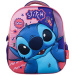 Luna: Must Team 3D Stitch vzorovaný zaoblený batoh do škôlky 26x10x32 cm