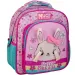 Luna: Must Team zaoblený detský batoh s dvoma priehradkami s motívom zajačika, 27x10x31 cm