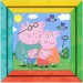 Luna: Peppa Pig 2 v 1 64-dielne puzzle na vyfarbenie s rámom