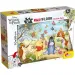 Macko Pú 2 v 1 maxi 24-dielne puzzle a omaľovánka 70x50 cm - Lisciani