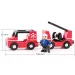 Magnetické hasičské auto s prívesom - Woodyland