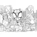 Marvel Spidey 2 v 1, 24-dielne puzzle a omaľovánka 35x25 cm - Lisciani
