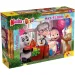 Máša a medveď prekvapujúca párty 60-dielne maxi podlahové puzzle 70x50 cm - Lisciani