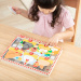 Melissa &amp; Doug Push to Pop Puzzle – Šťastné sliepky, drevené rozvíjacie puzzle - Spin Master