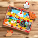 Melissa &amp; Doug Push to Pop Puzzle – Šťastné sliepky, drevené rozvíjacie puzzle - Spin Master