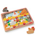 Melissa &amp; Doug Push to Pop Puzzle – Šťastné sliepky, drevené rozvíjacie puzzle - Spin Master