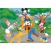 Mickey Mouse 2 v 1, 2x12-dielne maxi puzzle a omaľovánka - Lisciani