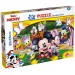 Mickey Mouse 2 v 1, 48-dielne puzzle a omaľovánka 35x25 cm - Lisciani