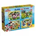 Mickey Mouse 2 v 1 maxi 4x48 ks puzzle a omaľovánka 35x25 cm - Lisciani
