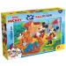 Mickey a priatelia 2 v 1 108-dielne puzzle a omaľovánka 70x50 cm – Lisciani