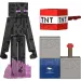 Minecraft: Figúrka postavičky Enderman s doplnkami - Mattel