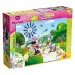 Minnie myška 2 v 1 maxi 150-dielne puzzle a omaľovánka 70x50 cm - Lisciani