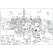 Minnie myška 2 v 1 maxi 150-dielne puzzle a omaľovánka 70x50 cm - Lisciani
