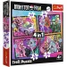 Monster High: Elektrizujúci deň 4 v 1 puzzle - Trefl
