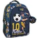 Must... Futbalový zaoblený školský batoh s 3 priehradkami, 32x18x43 cm