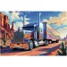 Nákladné auto na ceste 160-dielne puzzle - Trefl