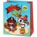 Normálna veľkosť darčekovej tašky s motívom zvieracích pirátov 11x6x14cm