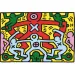 Novo Art: Keith Haring - Obraz bez názvu 1000 kusov puzzle - Clementoni